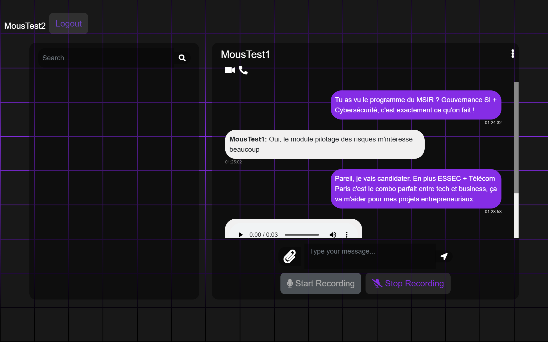 Chat Lock Safe - Messagerie temps réel chiffrée